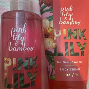 Peach Lilly and Bamboo Bath & Body lotion n spray